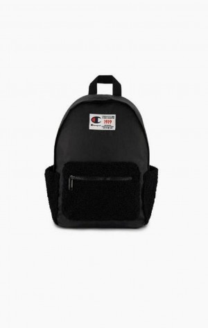 Champion 1919 Logo Teddy Backpack Väskor Herr Svarta | 6912-WRFJU