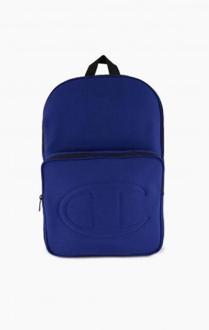 Champion Debossed C Logo Neoprene Backpack Väskor Herr Blå | 7156-XCTZG