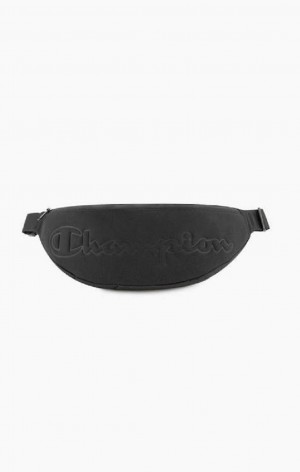 Champion Debossed Script Logo Neoprene Belt Bag Väskor Herr Svarta | 9506-GXNYT