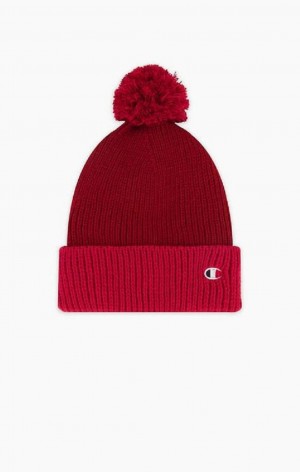 Champion Embroidered C Logo Hat Hatt Dam Röda | 3245-LKZFR