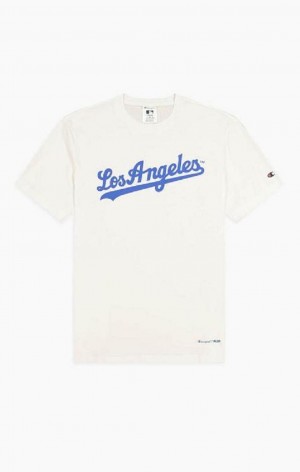 Champion Los Angeles MLB T-Shirt T-shirt Herr Vita | 6304-NXZIC