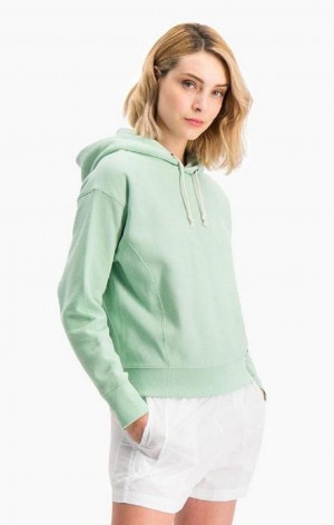 Champion Lätta Reverse Weave Oversized Hoodie Hoodie Dam Ljusgröna | 7543-SVIKZ