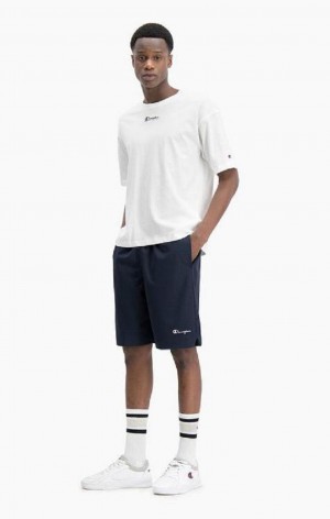 Champion Mesh Basketball Logo Shorts Shorts Herr Vita | 8264-JXISY