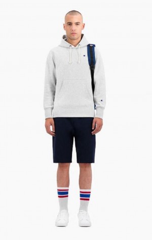 Champion Reverse Weave Long Shorts Shorts Herr Ljusgrå | 2536-WTHPJ