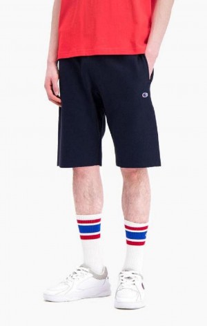 Champion Reverse Weave Long Shorts Shorts Herr Mörkblå | 4581-KRWZB