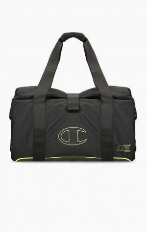 Champion Roll Top Neon Outline C Logo Duffle Bag Väskor Herr Svarta | 6924-ENKAR