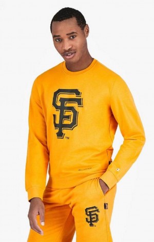 Champion San Francisco MLB Sweatshirt Tröjor Herr Orange | 7136-WYRUN