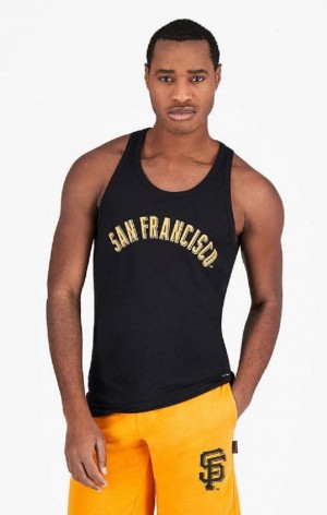 Champion San Francisco MLB Tank Top T-shirt Herr Svarta | 5278-PLSYT