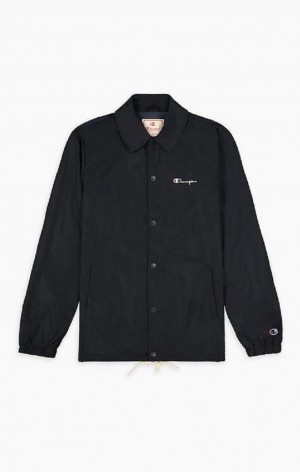 Champion Script Logo Coach Jacket Jackor Herr Mörkblå | 3629-EXAUC