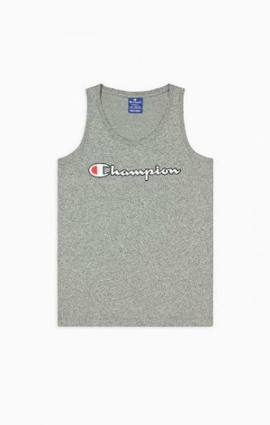 Champion Script Logo Tank Top T-shirt Dam Mörkgrå | 7258-LUIVR