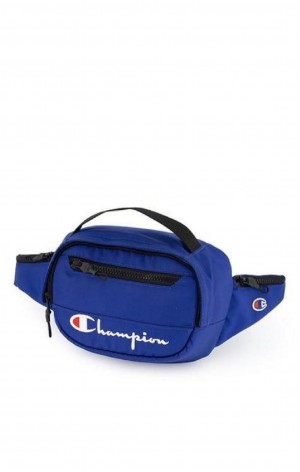 Champion Script Logo Zip Belt Bag Väskor Dam Blå | 3209-XQBTC