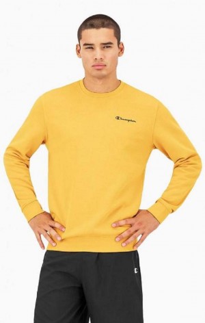 Champion Small Script Logo Sweatshirt Tröjor Herr Orange | 4691-VJNRA