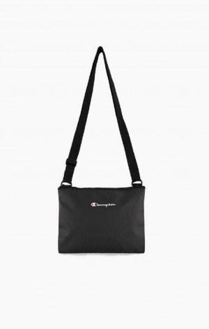 Champion Small Script Logo Woven Mini Shoulder Bag Väskor Dam Svarta | 9408-IQEGY