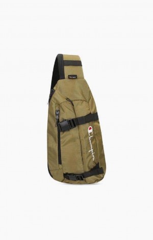 Champion Spännen Front Slingback Backpack Väskor Herr Olivgröna Gröna | 6218-ZNXSW