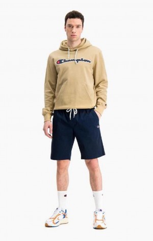 Champion Stretch Bomull Twill Bermuda Shorts Shorts Herr Mörkblå | 1536-PLOJN