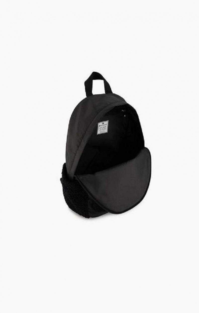 Champion 1919 Logo Teddy Backpack Väskor Dam Svarta | 5619-ZPLQV