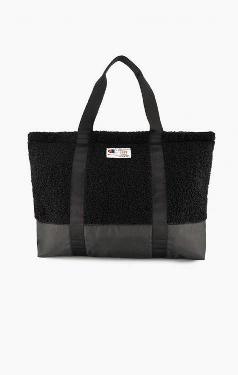 Champion 1919 Logo Teddy Tote Bag Väskor Dam Svarta | 6941-ATRHV