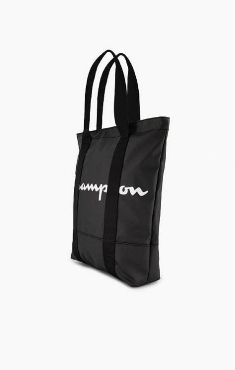 Champion 1919 Script Logo Tote Bag Väskor Dam Svarta | 6519-UDLPV