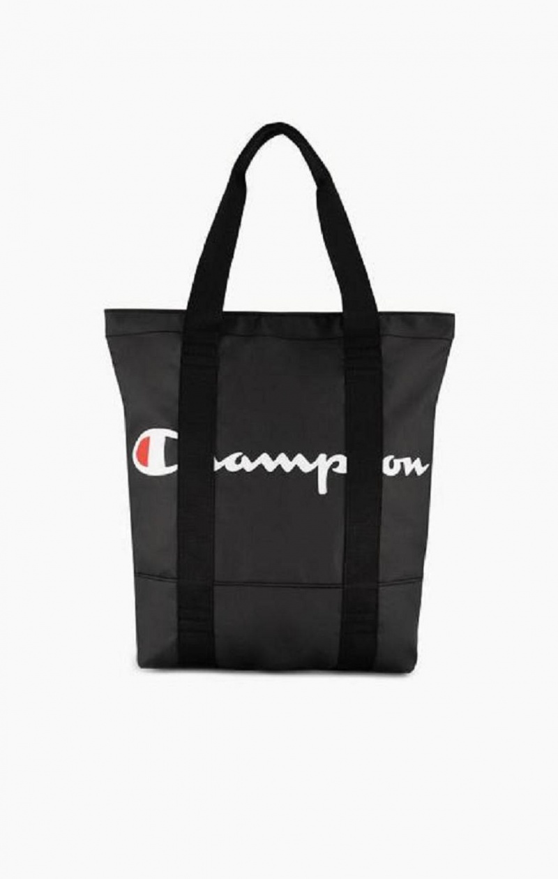 Champion 1919 Script Logo Tote Bag Väskor Dam Svarta | 6519-UDLPV