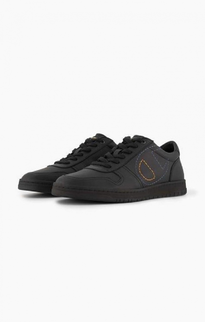 Champion 919 Low Logo Outline Trainers Träningsskor Herr Svarta | 8056-FVKPG