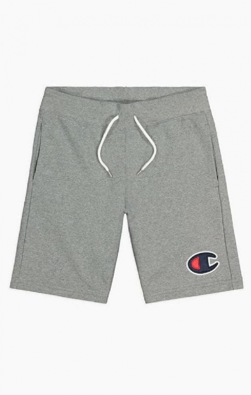 Champion C Logo Bomull Terry Bermuda Shorts Shorts Herr Mörkgrå | 4357-OIEFB