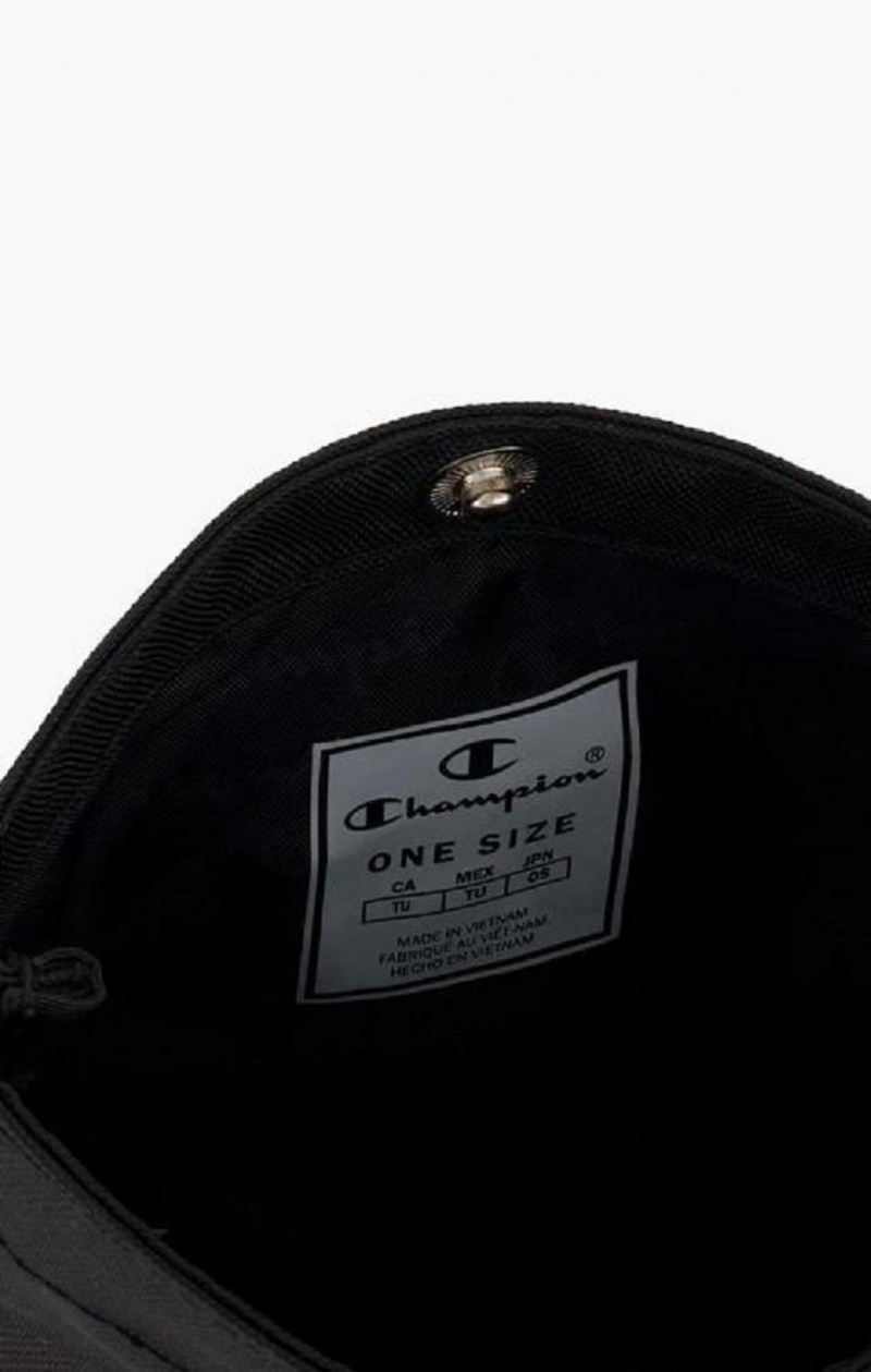 Champion C Logo Coated Shoulder Bag Väskor Herr Svarta | 1603-LJWOX