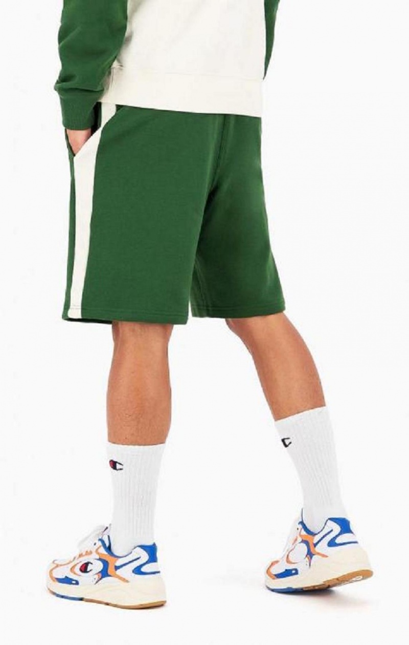 Champion C Logo Fleece Bermuda Shorts Shorts Herr Ljusgröna | 1304-IYVXE