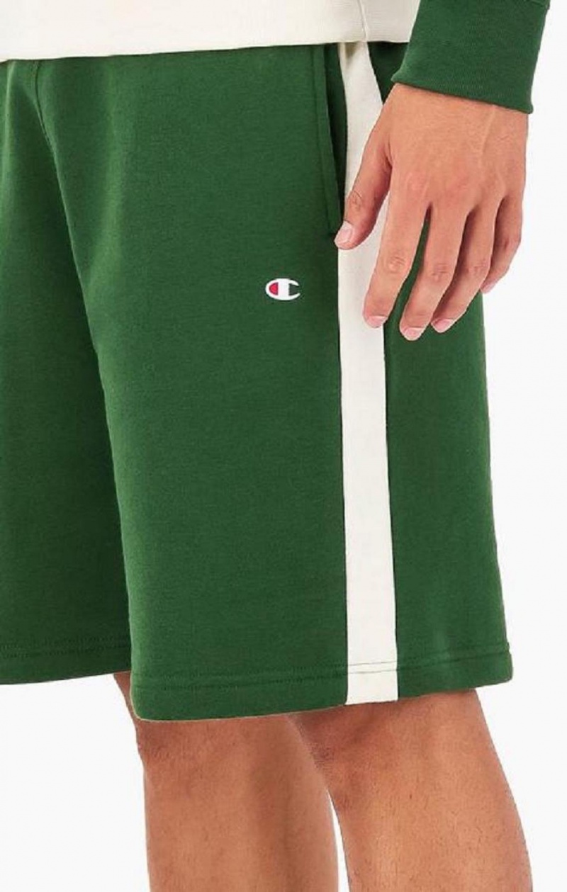 Champion C Logo Fleece Bermuda Shorts Shorts Herr Ljusgröna | 1304-IYVXE