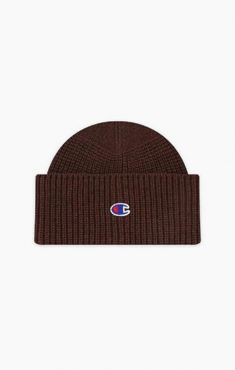 Champion C Logo Patch Beanie Hat Hatt Herr Bruna | 4602-XOZWR