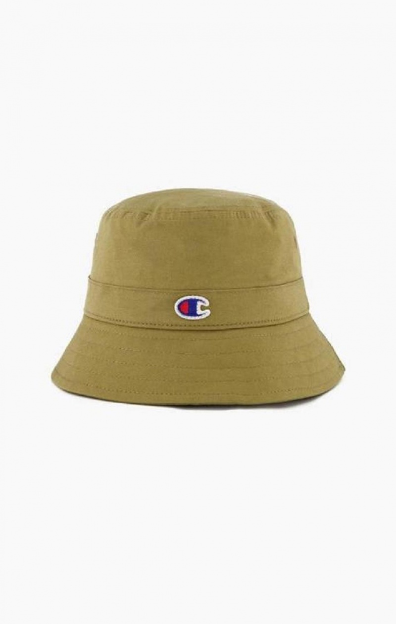 Champion C Logo Patch Bucket Hat Hatt Dam Olivgröna Gröna | 5470-PHFSL