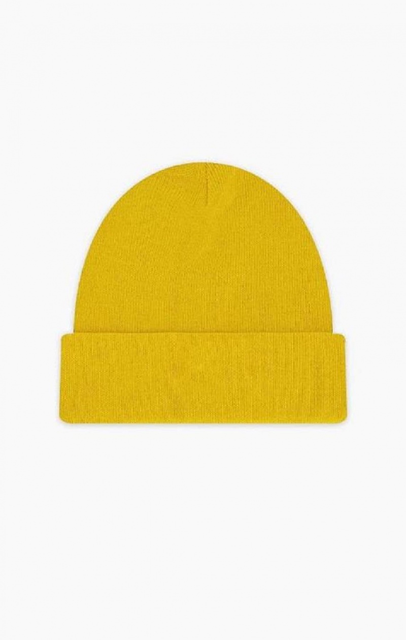 Champion C Logo Recycled Yarn Beanie Hat Hatt Herr Guld | 8591-WDMTI