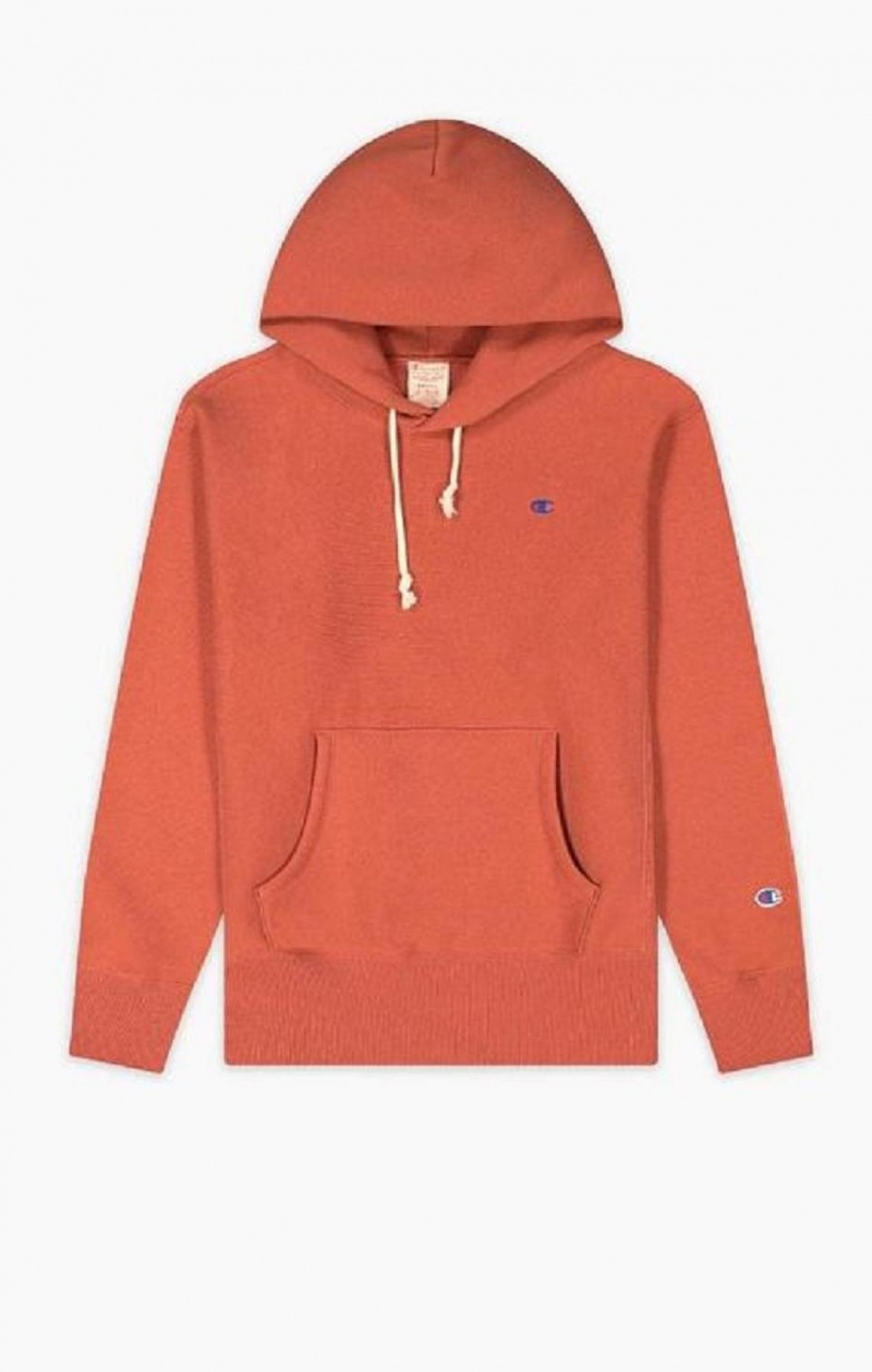 Champion C Logo Reverse Weave Hoodie Hoodie Dam Vinröda | 8201-RQZKV