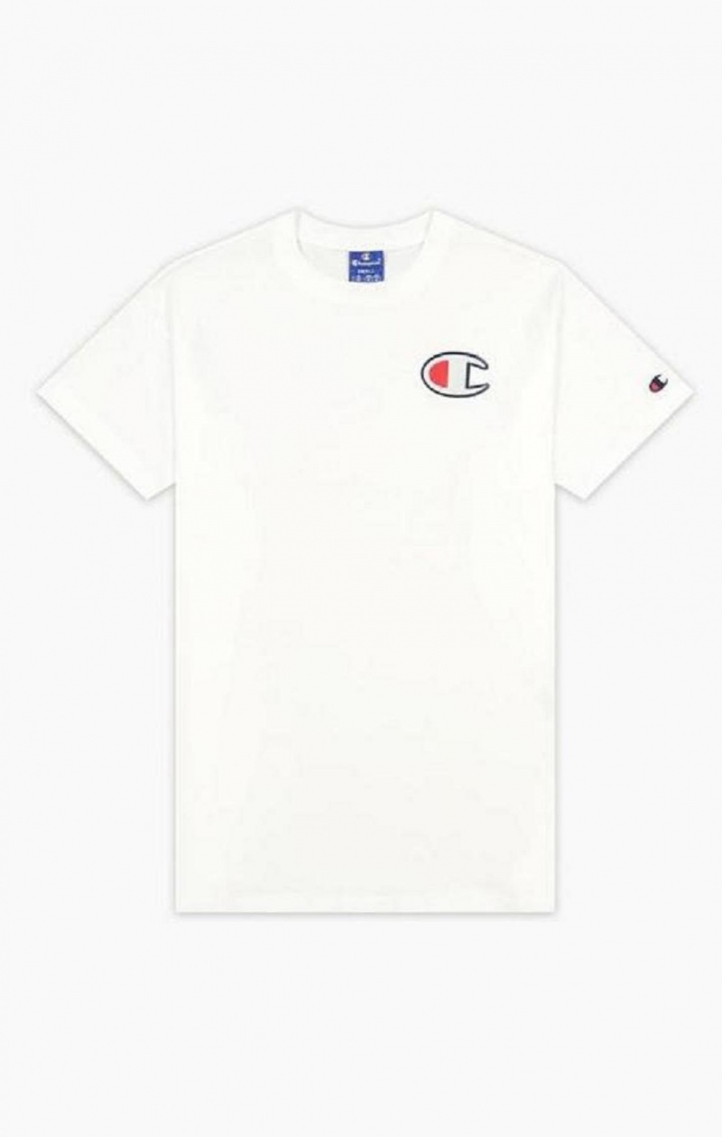 Champion C Patch Maxi T-Shirt T-shirt Dam Vita | 0561-TESLK