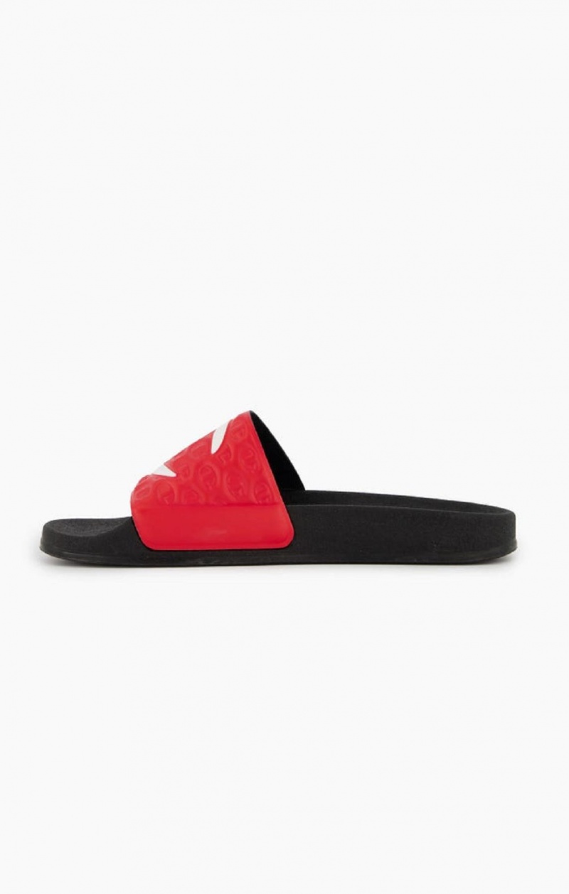 Champion C Patch Pool Slides Badtofflor Herr Röda | 8295-PRDCV