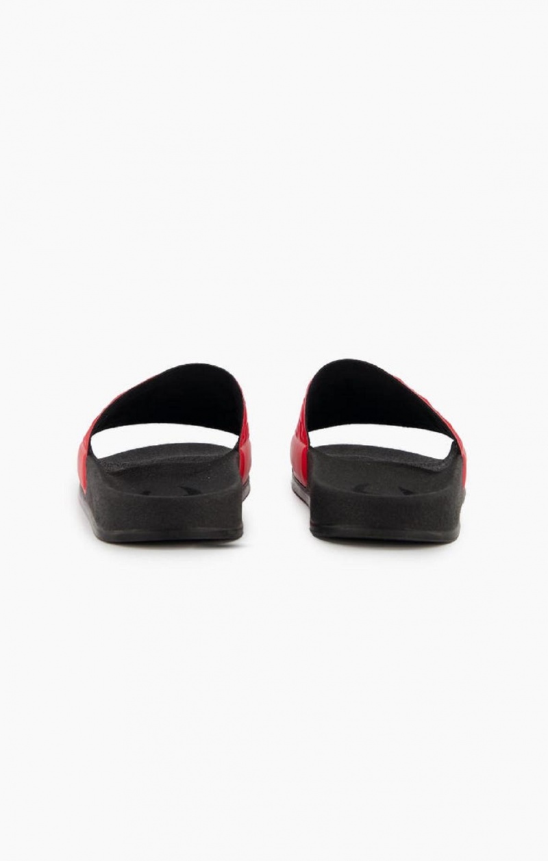 Champion C Patch Pool Slides Badtofflor Herr Röda | 8295-PRDCV