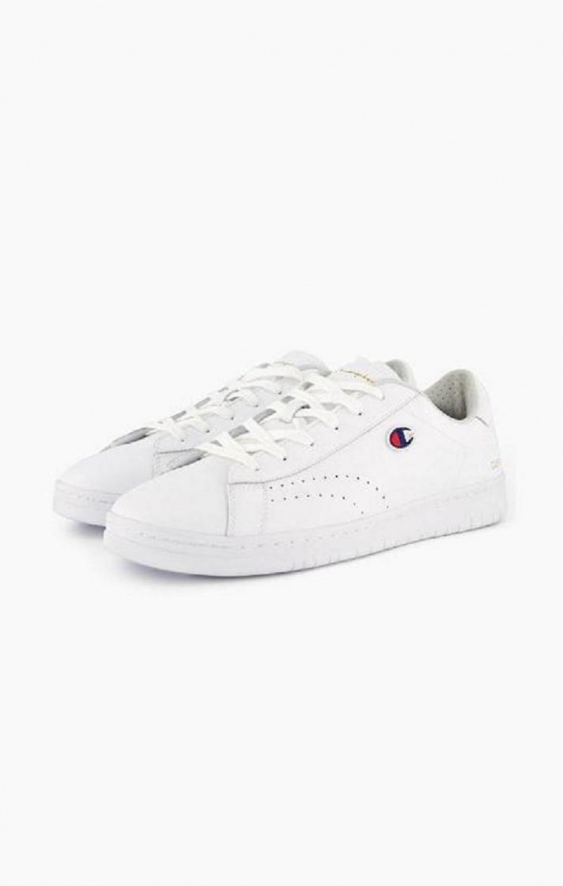 Champion Club Court Colour Back Tab Trainers Träningsskor Herr Vita | 5893-RBTYI