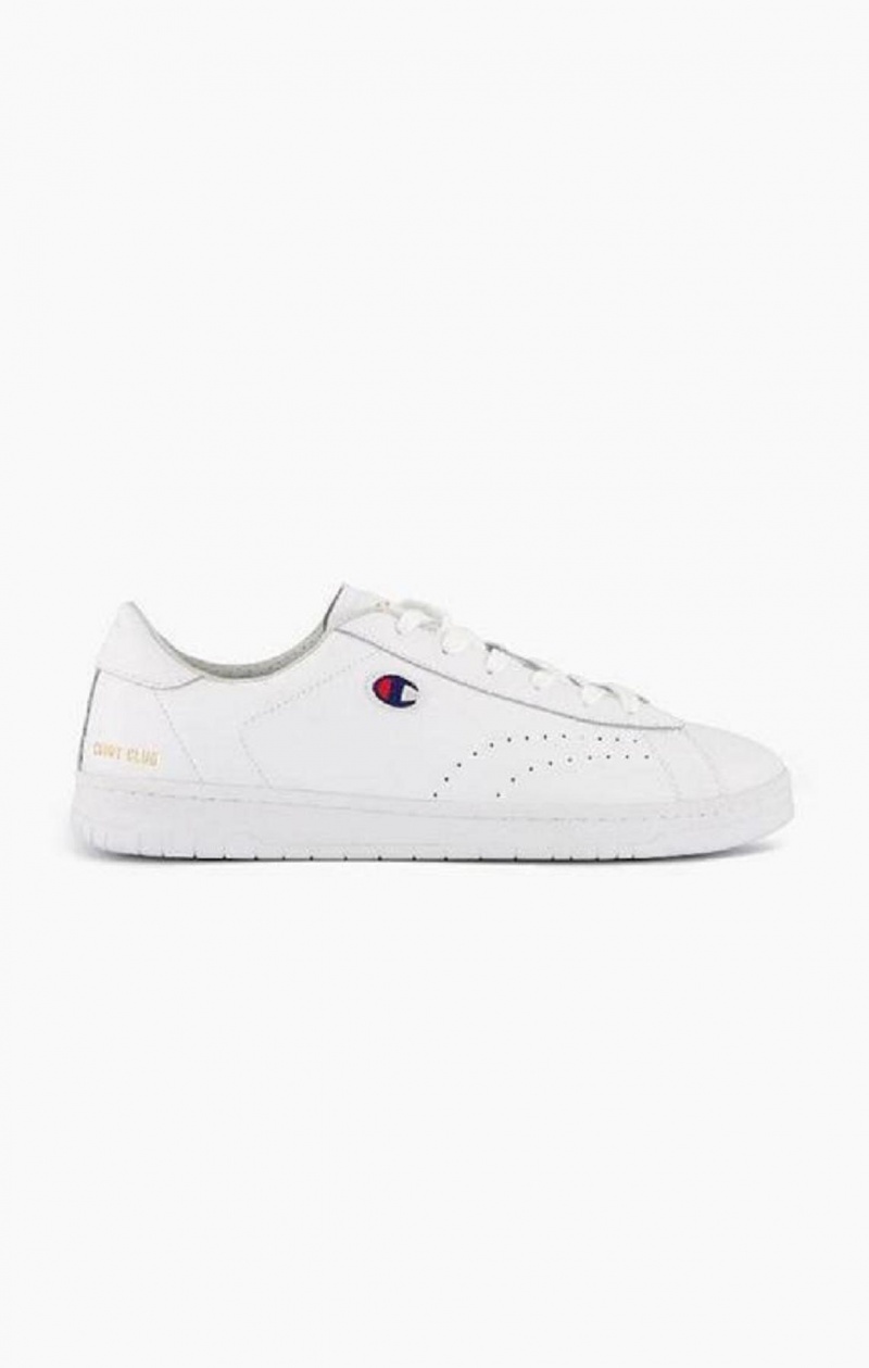 Champion Club Court Colour Back Tab Trainers Träningsskor Herr Vita | 5893-RBTYI