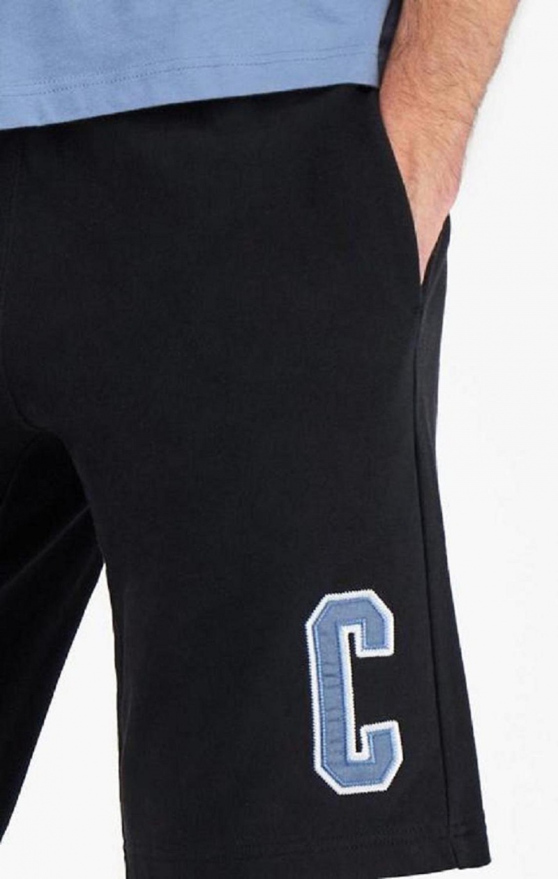 Champion Collegiate C Logo Shorts Shorts Herr Svarta | 3710-ULIHO