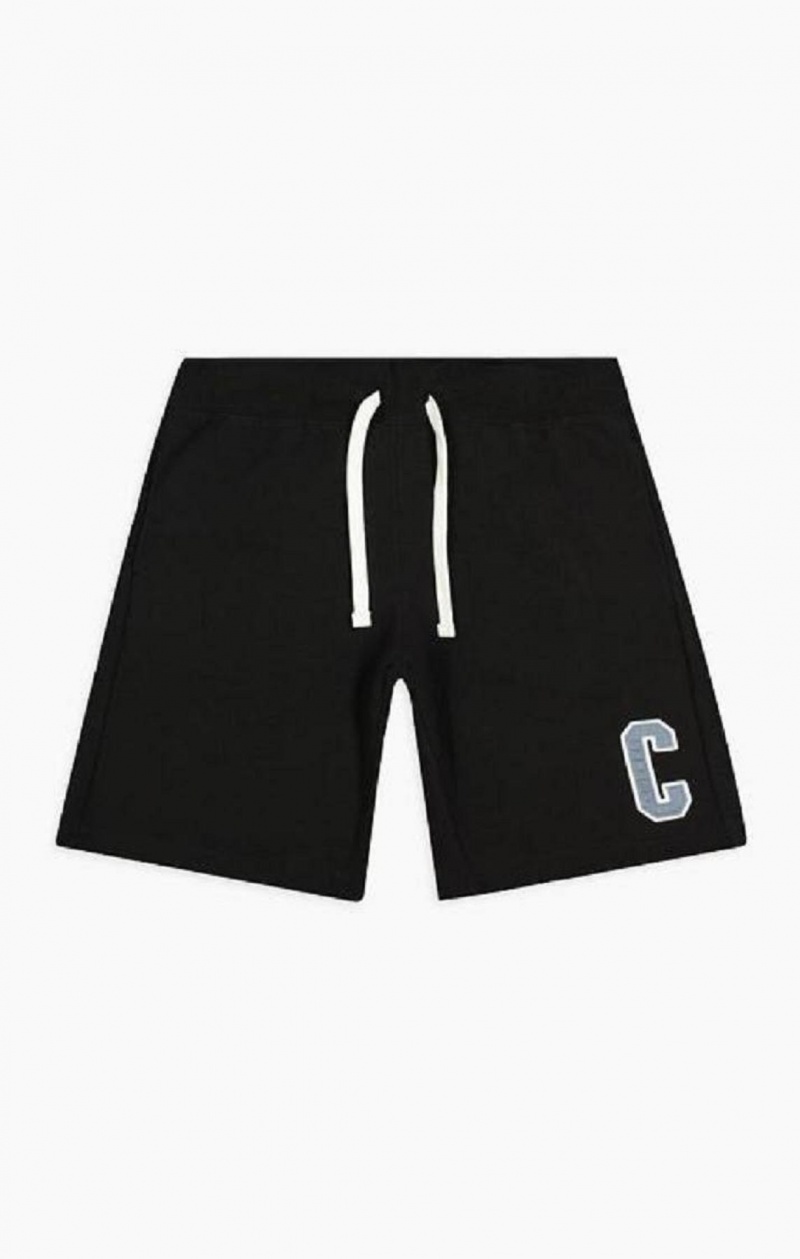 Champion Collegiate C Logo Shorts Shorts Herr Svarta | 3710-ULIHO