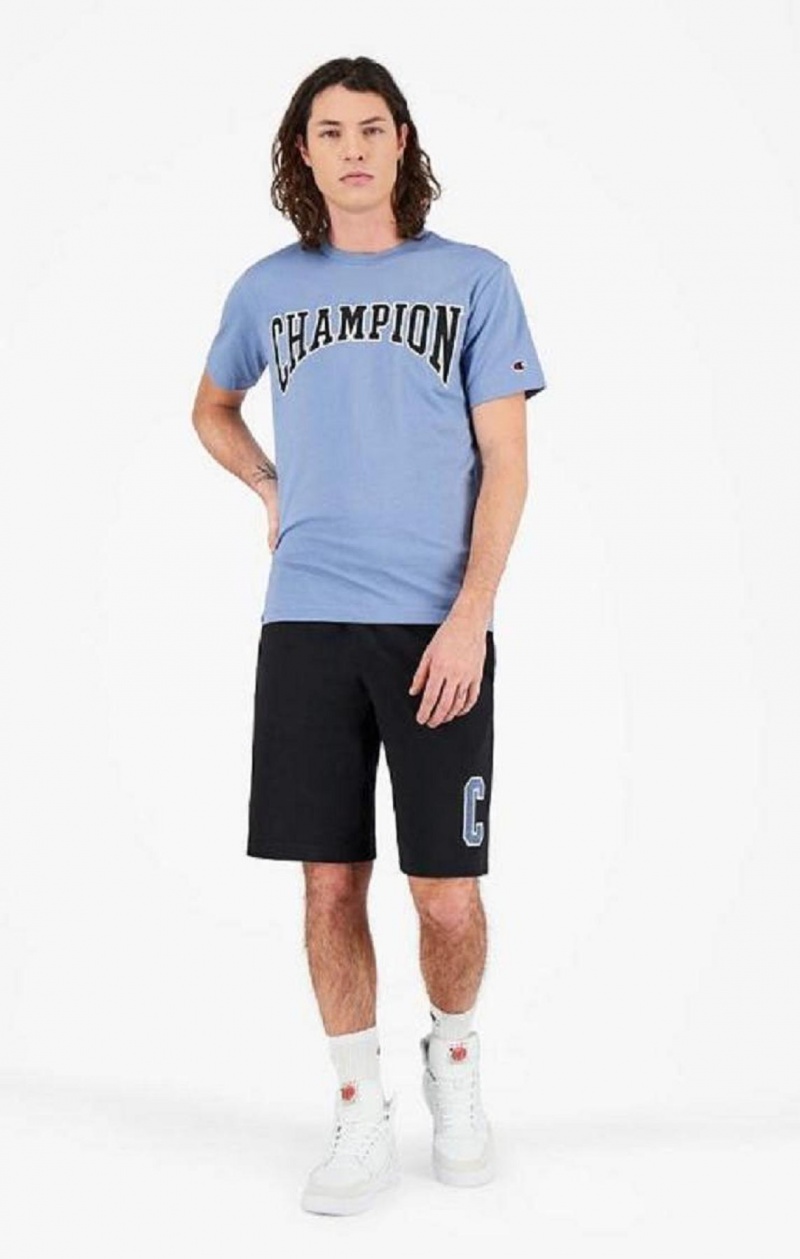 Champion Collegiate C Logo Shorts Shorts Herr Svarta | 3710-ULIHO