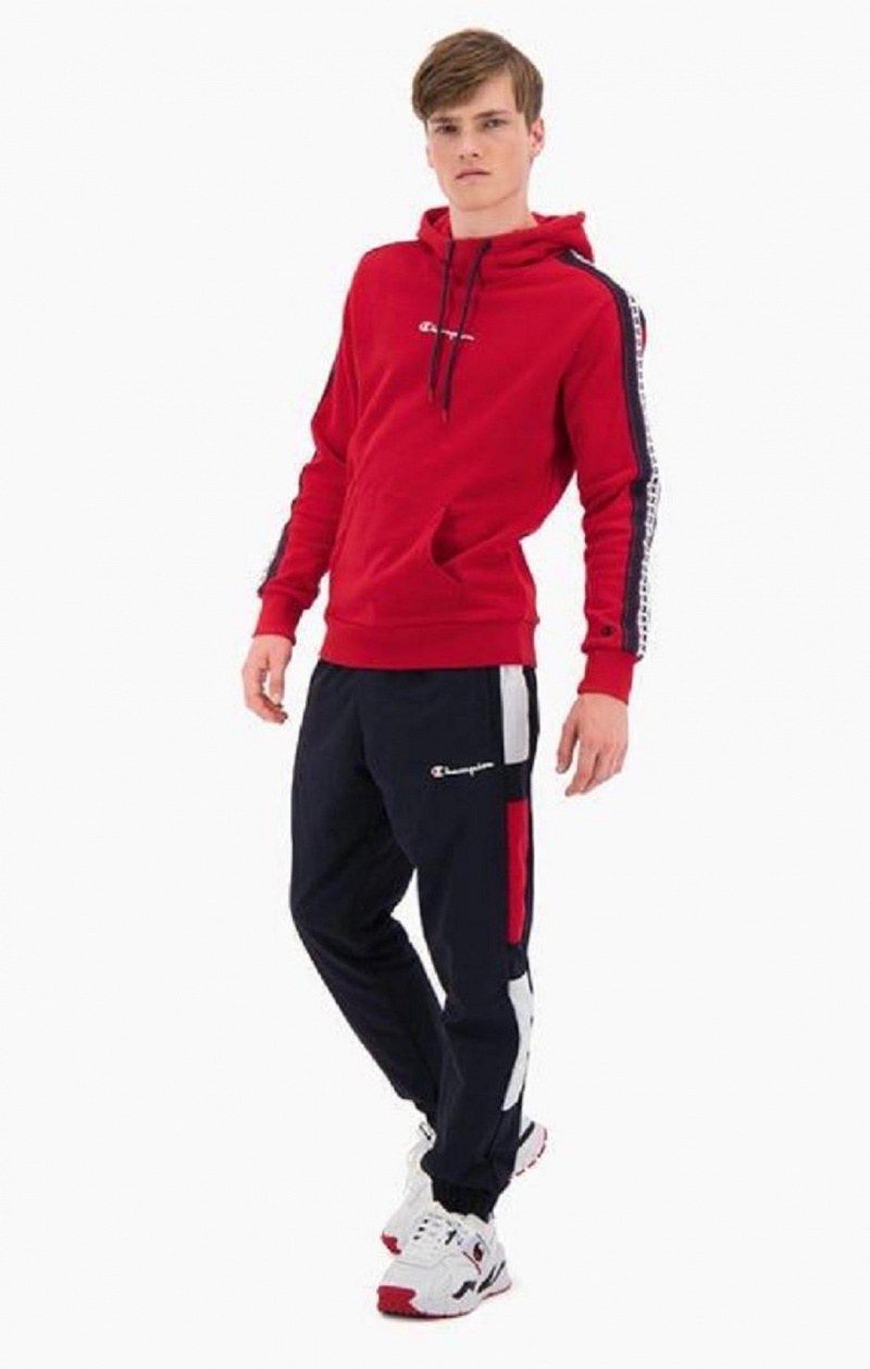 Champion Colour Block Tracksuit Pants Träningsoverall Herr Mörkturkos | 2874-NEKRH