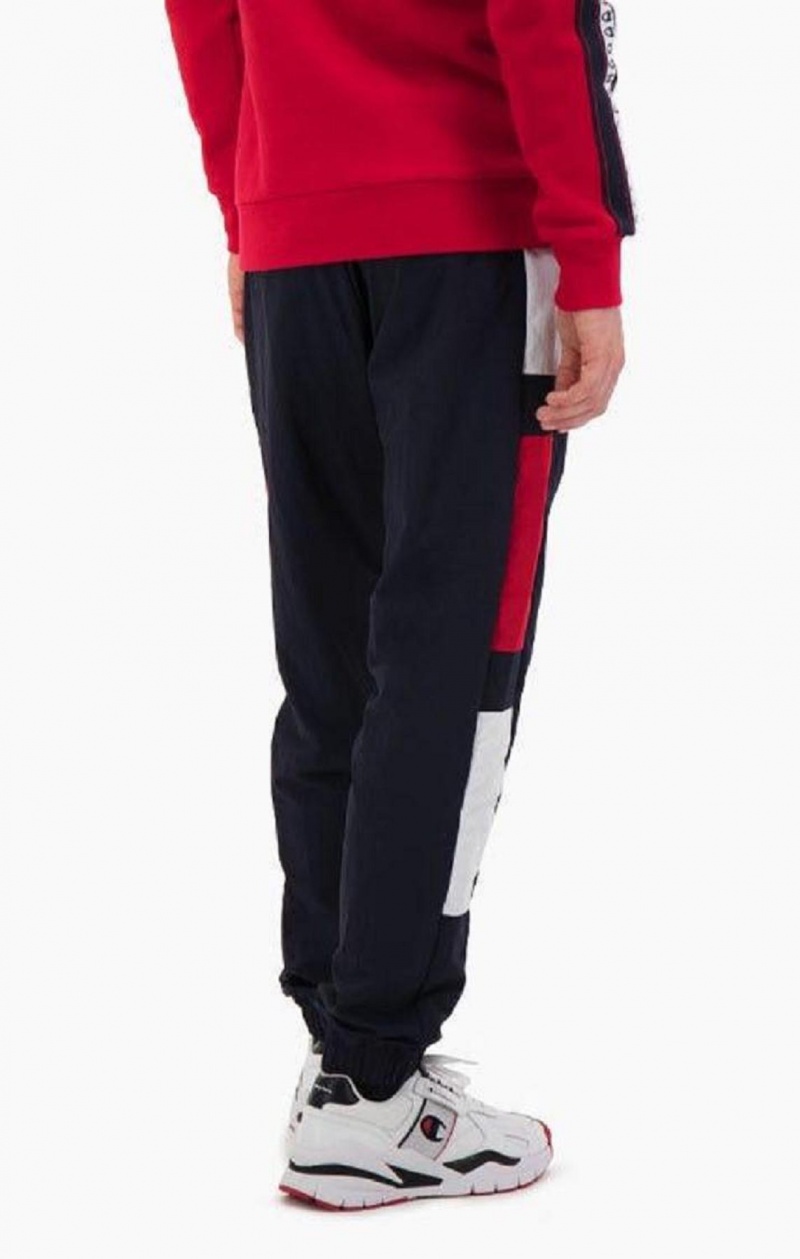 Champion Colour Block Tracksuit Pants Träningsoverall Herr Mörkturkos | 2874-NEKRH