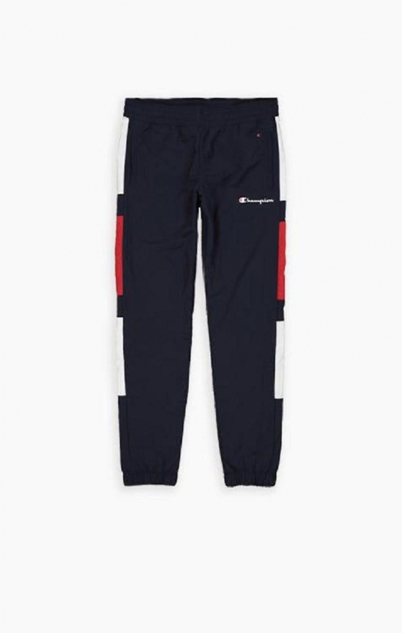 Champion Colour Block Tracksuit Pants Träningsoverall Herr Mörkturkos | 2874-NEKRH