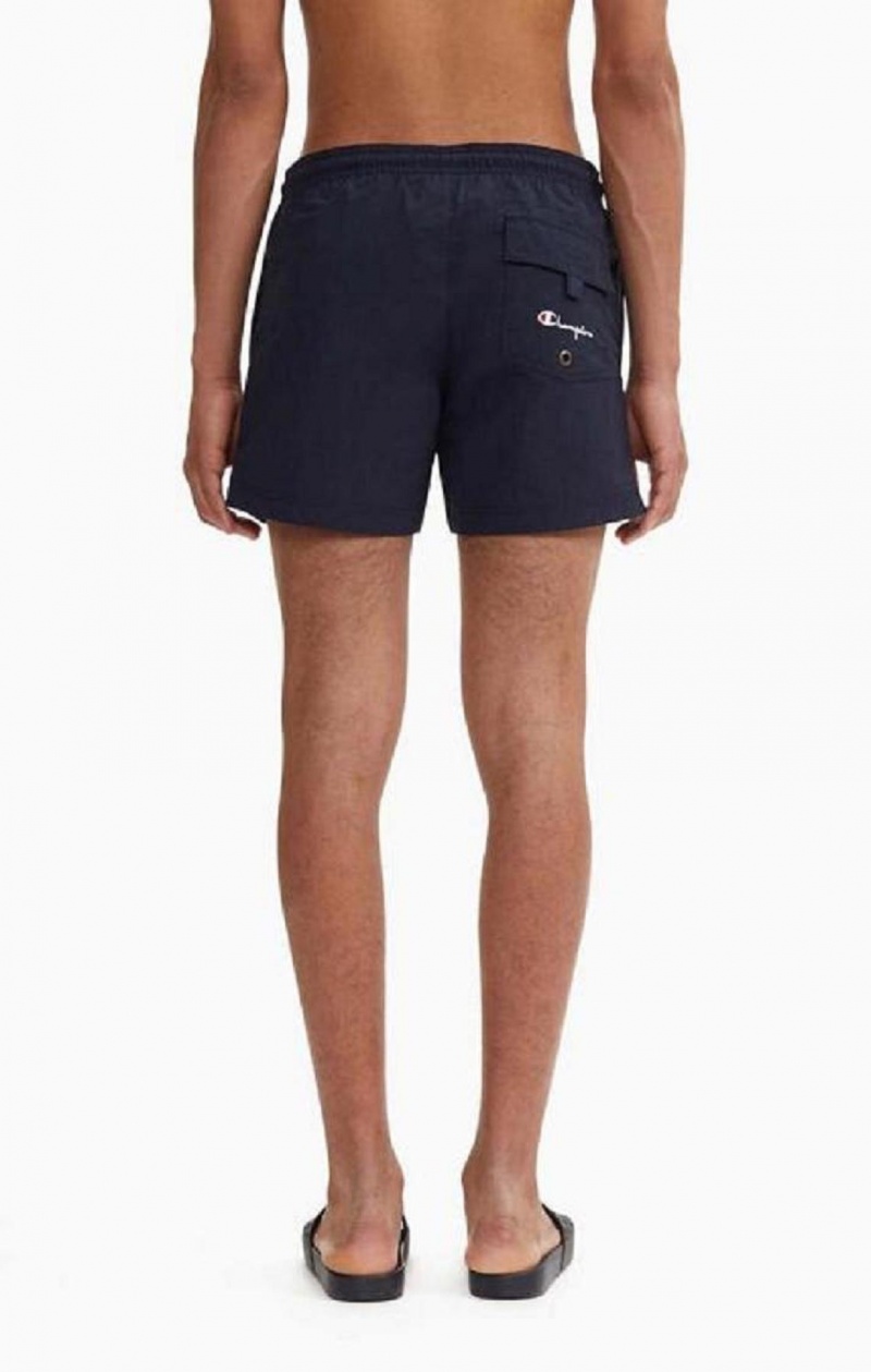 Champion Contrast Seam Detail Swim Shorts Badkläder Herr Mörkblå | 1853-YJBTK