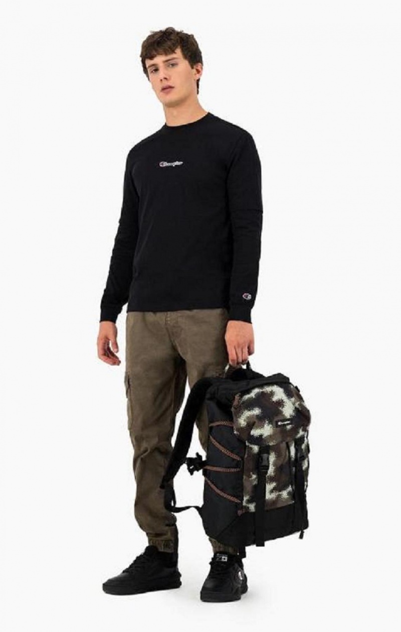 Champion Digital Camo Print Explorer Backpack Väskor Herr Gröna | 3219-UJXCW