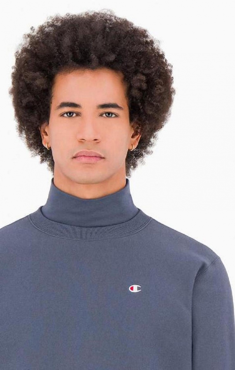 Champion Double Layer Reverse Weave Sweatshirt Tröjor Herr Mörkturkos | 7394-NAFCW