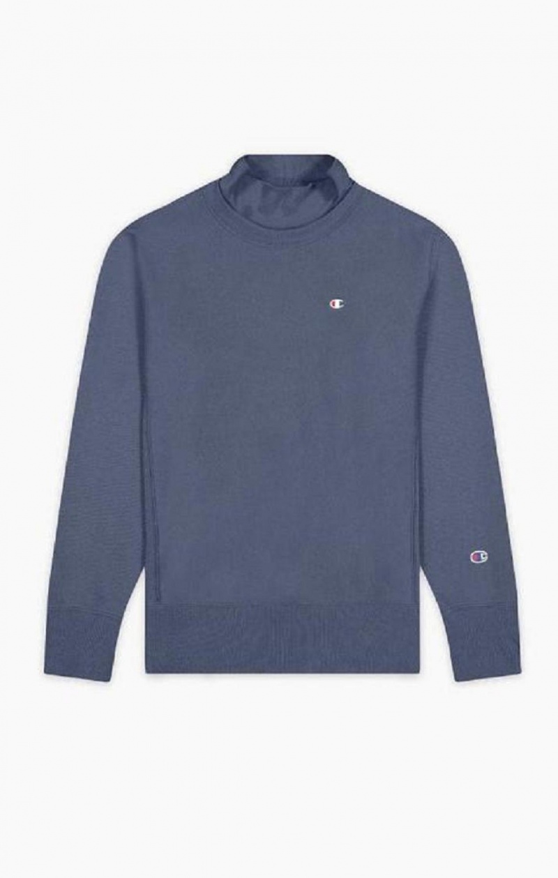 Champion Double Layer Reverse Weave Sweatshirt Tröjor Herr Mörkturkos | 7394-NAFCW