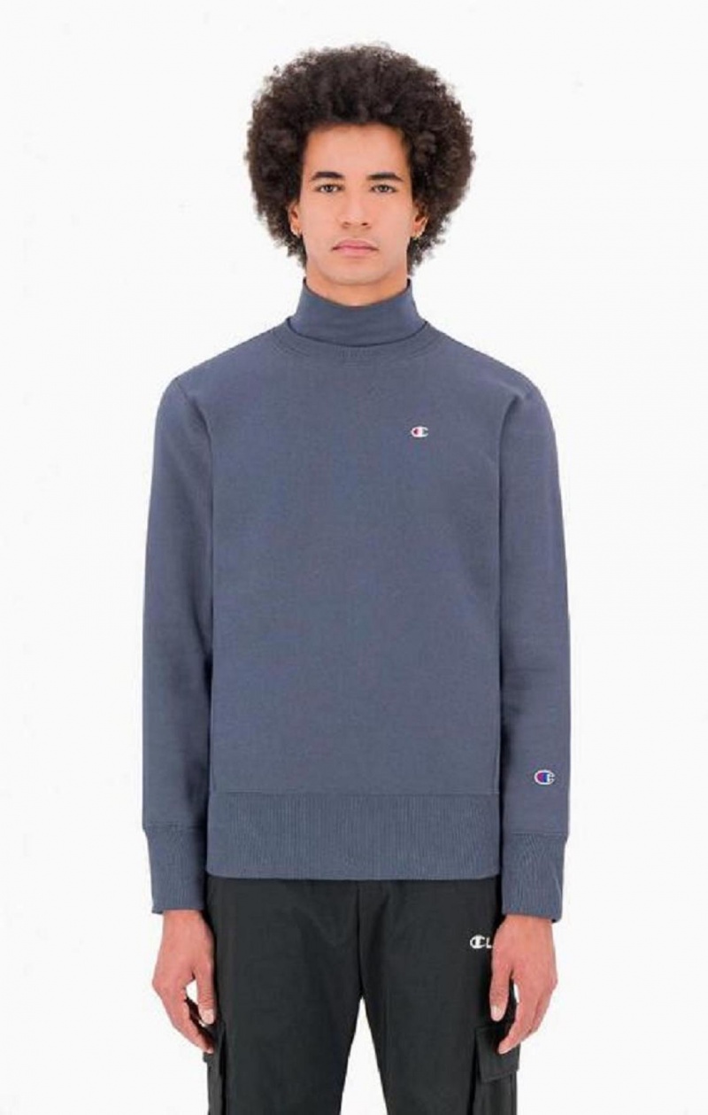 Champion Double Layer Reverse Weave Sweatshirt Tröjor Herr Mörkturkos | 7394-NAFCW