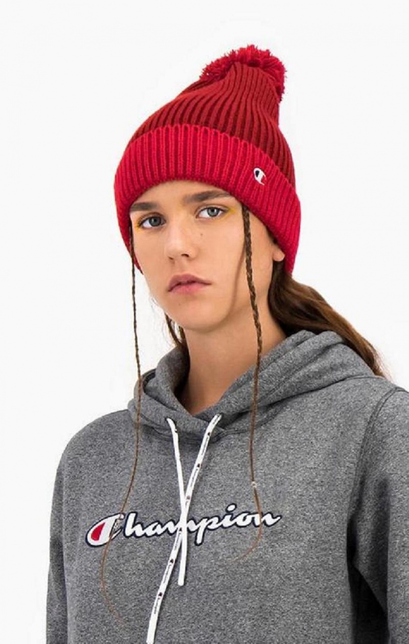 Champion Embroidered C Logo Hat Hatt Dam Röda | 3245-LKZFR