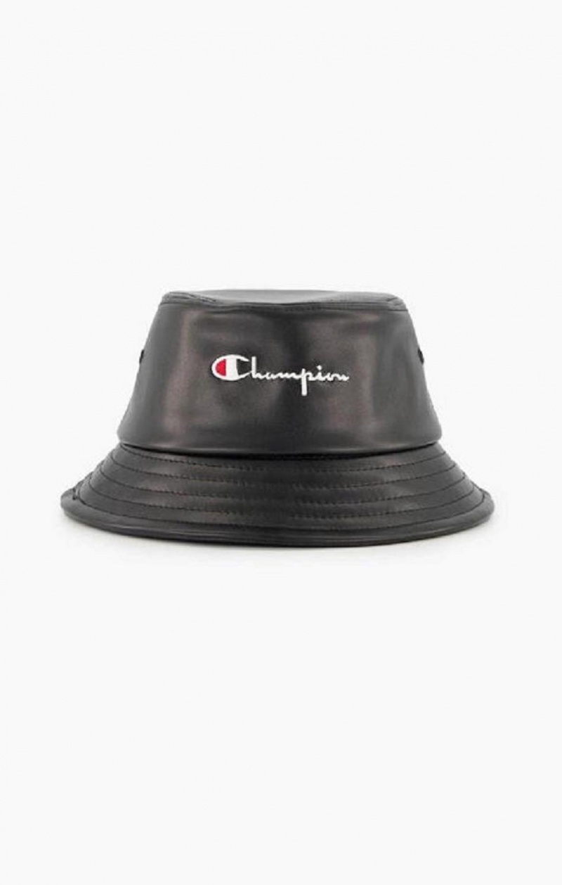 Champion Embroidered Script Logo Bucket Hat Hatt Herr Svarta | 4968-YOHVP